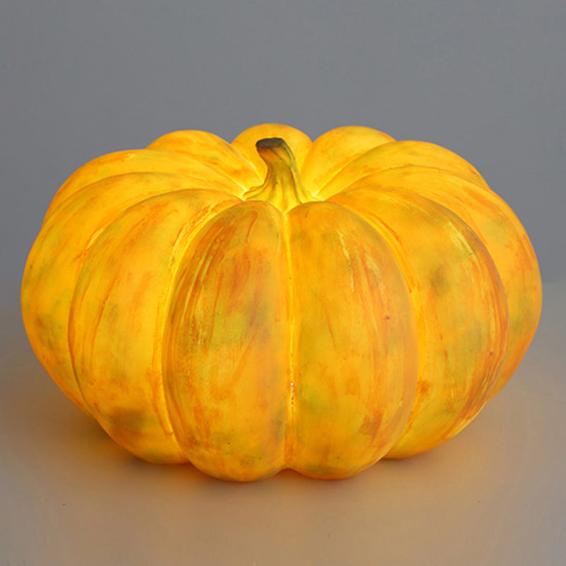 Pumpkin Solar Lawn Light Resin Outdoor Lighting for Courtyard
