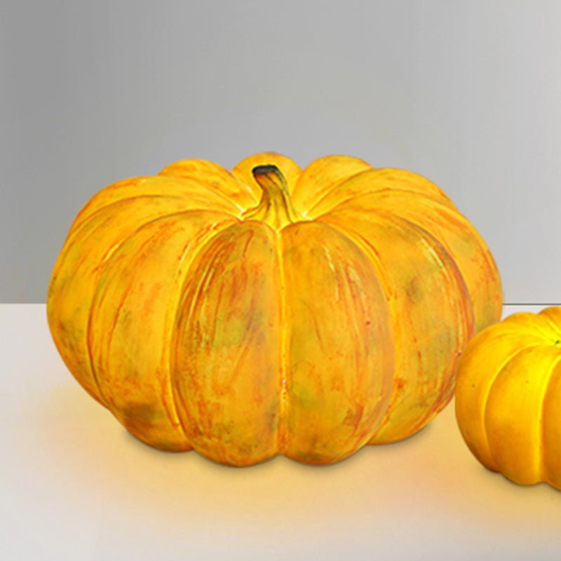 Pumpkin Solar Lawn Light Resin Outdoor Lighting for Courtyard