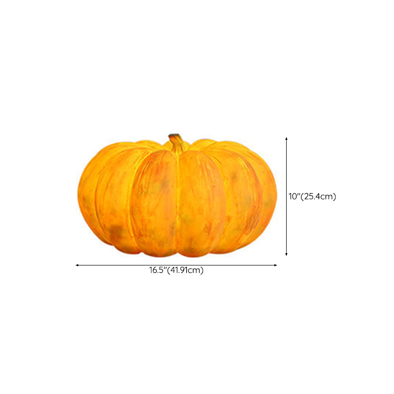 Pumpkin Solar Lawn Light Resin Outdoor Lighting for Courtyard