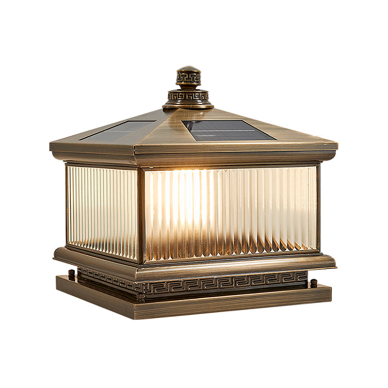 Household Pillar Light Creative LED Solar Lighting Fixture for Backyard