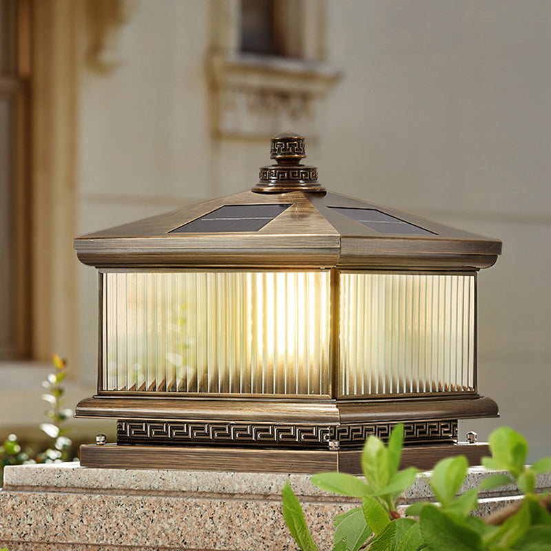 Household Pillar Light Creative LED Solar Lighting Fixture for Backyard