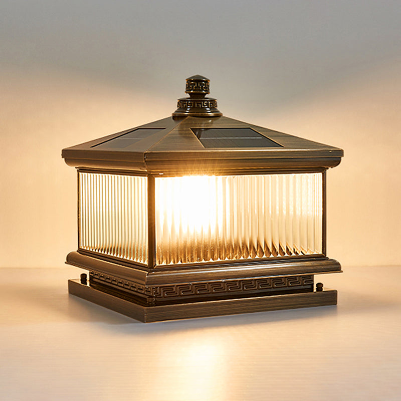Household Pillar Light Creative LED Solar Lighting Fixture for Backyard