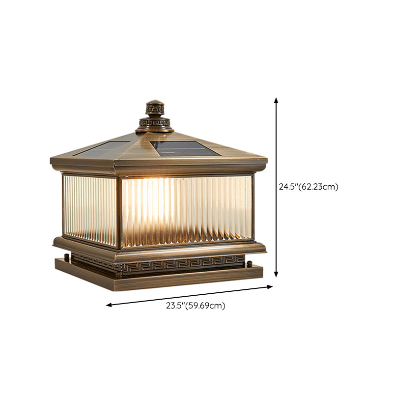 Household Pillar Light Creative LED Solar Lighting Fixture for Backyard