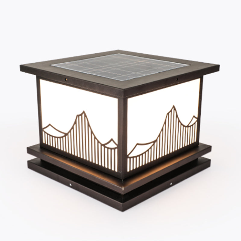 Creative Pillar Light Modern LED Solar Lighting Fixture for Backyard