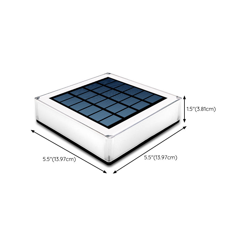 Black Waterproof Outdoor Lights Square Pillar Lamp for Garden