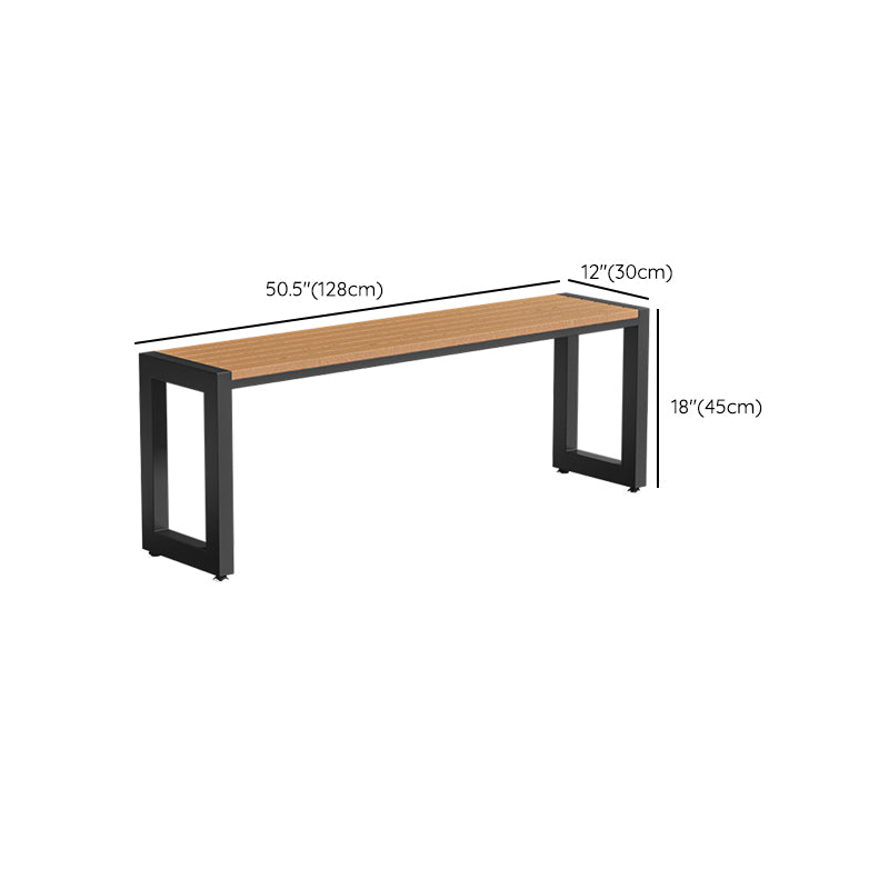 Faux Wood Dining Table Set Contemporary 1/3/5 Pcs Outdoor Dining Set