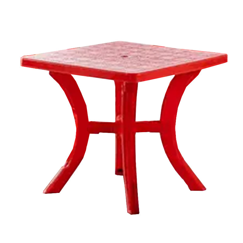 Contemporary Style Dining Set Plastic 1/5 Pcs Dining Table Set