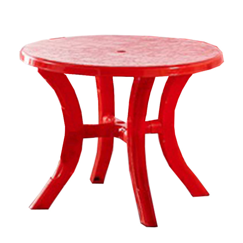 Contemporary Style Dining Set Plastic 1/5 Pcs Dining Table Set