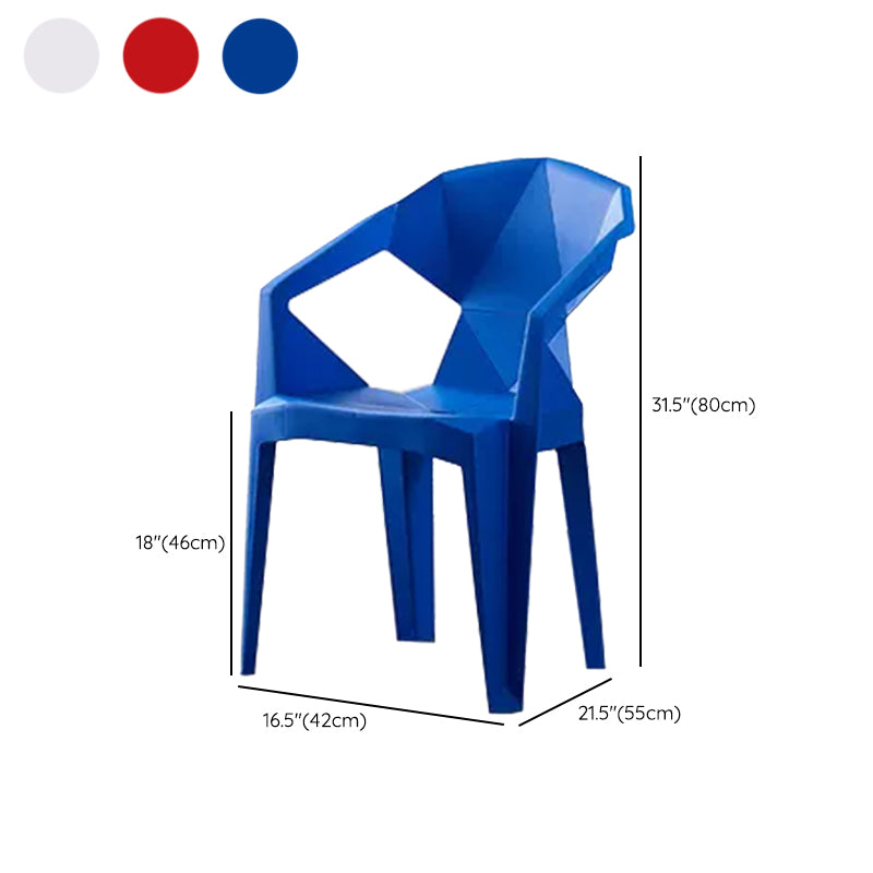 Contemporary Style Dining Set Plastic 1/5 Pcs Dining Table Set
