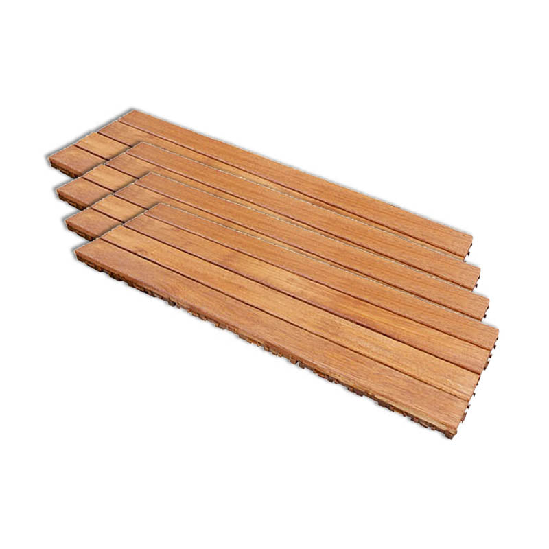 Wood Patio Flooring Tiles Outdoor Interlocking Decking Tiles with Waterproof
