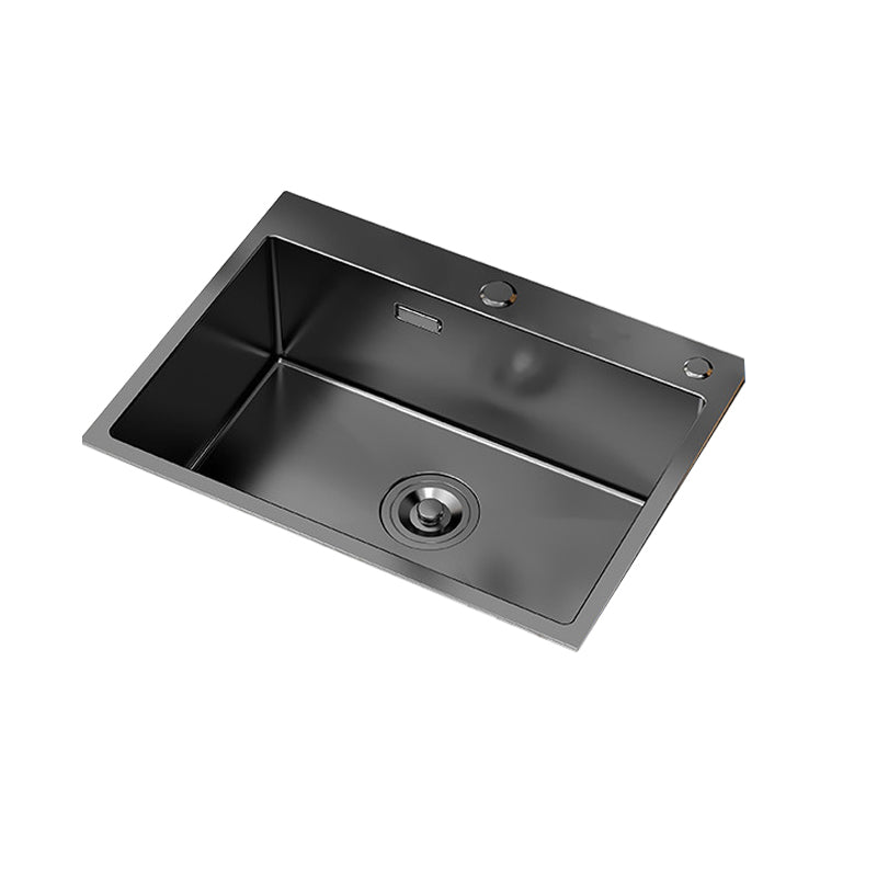 Soundproof Kitchen Sink Overflow Hole Design Kitchen Sink with Drain Assembly