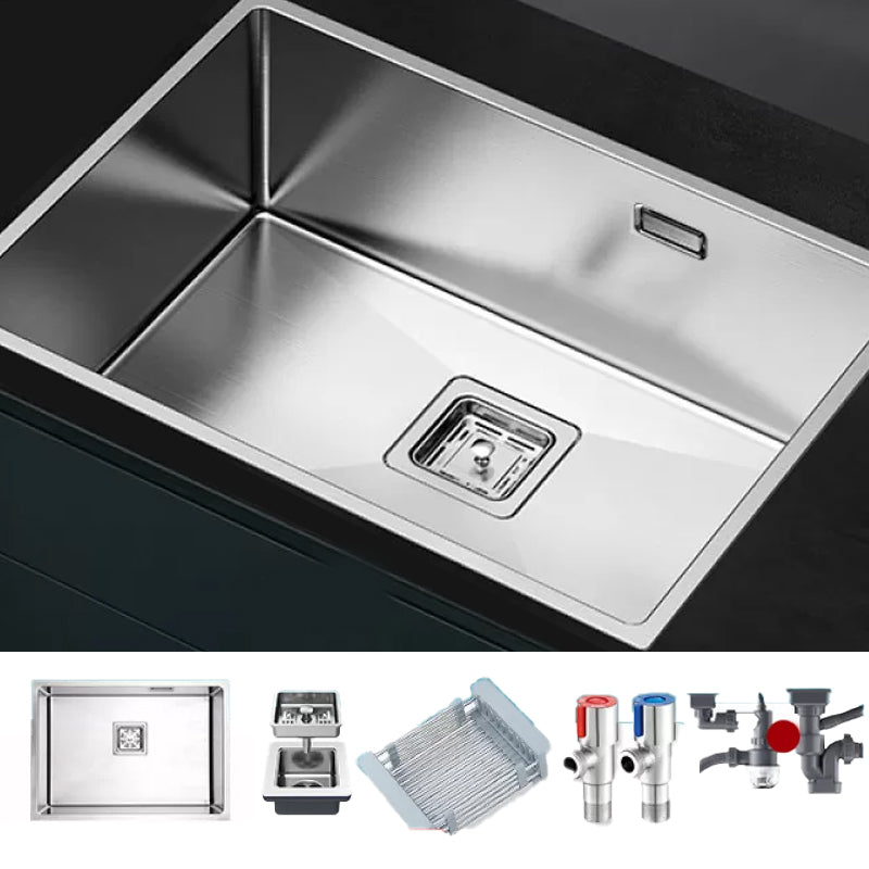 Stainless Steel Kitchen Sink Overflow Hole Design Kitchen Sink with Drain Assembly