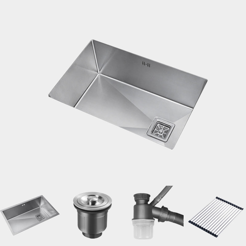 Stainless Steel Kitchen Sink Single Bowl Sink with Soap Dispenser
