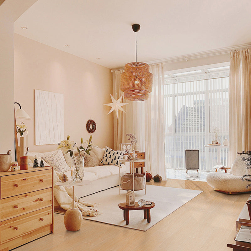 Wooden Floor and Wall Tile Yellow Wood Texture Rectangle Tile