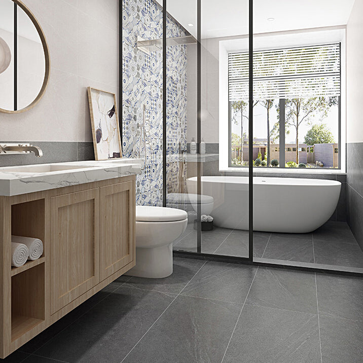 Contemporary Rectangle Tile Porcelain Frosted Floor and Wall Tile