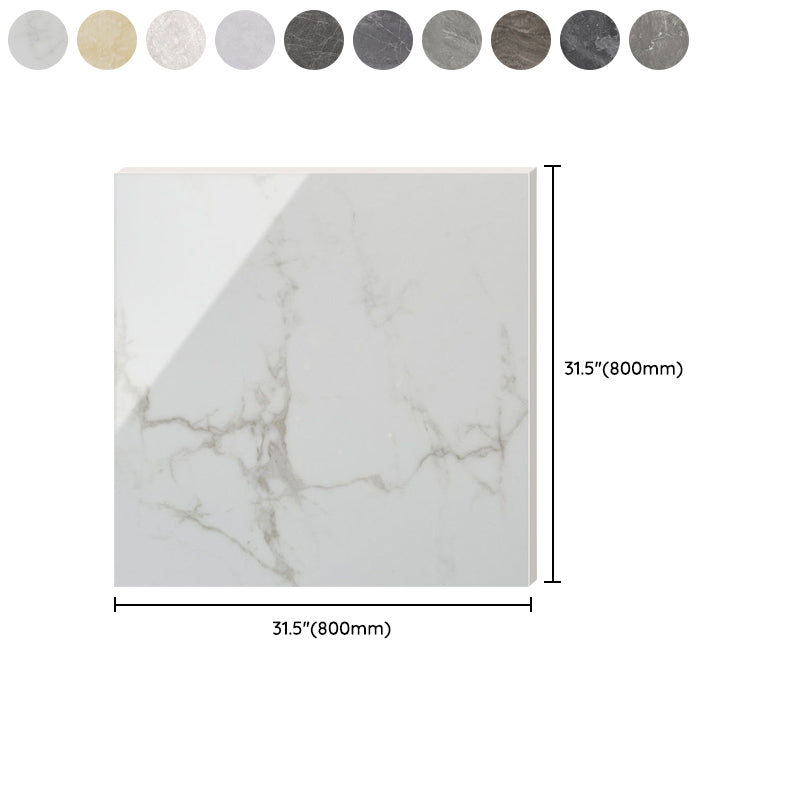 Modern Polished Porcelain Tile Marble Printed Square Floor and Wall Tile