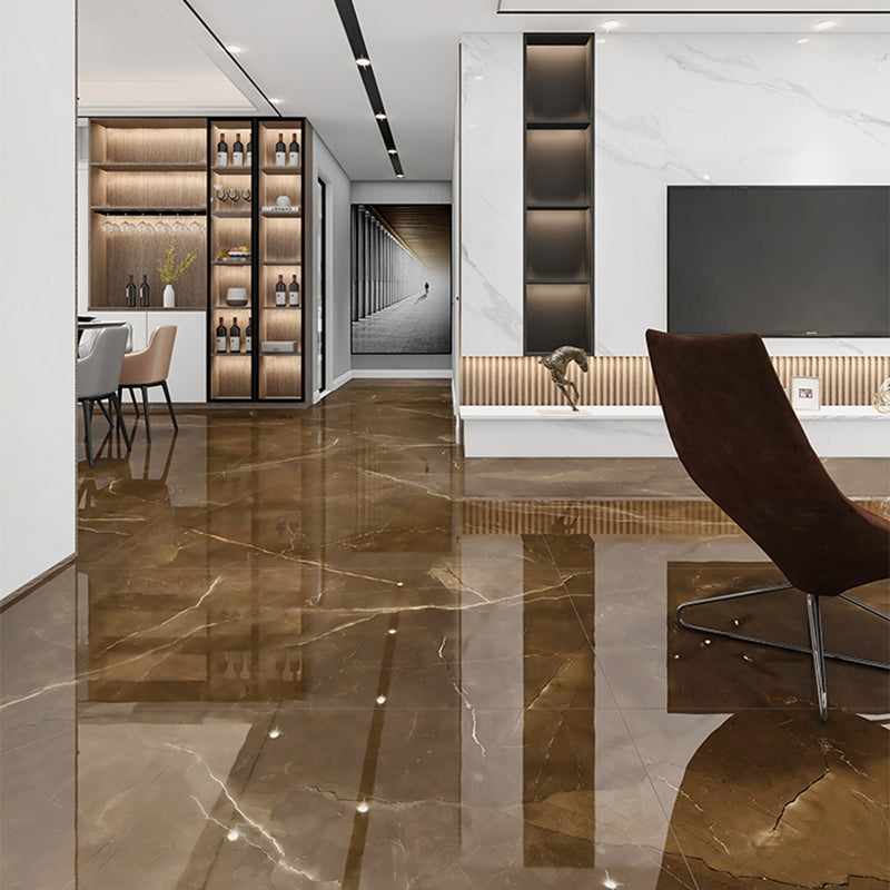 Rectangle Floor and Wall Tile Marble Printed Polished Porcelain Tile