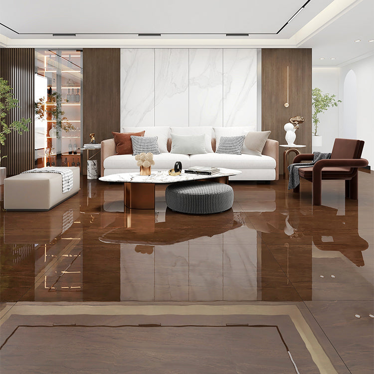 Rectangle Floor and Wall Tile Marble Printed Polished Porcelain Tile