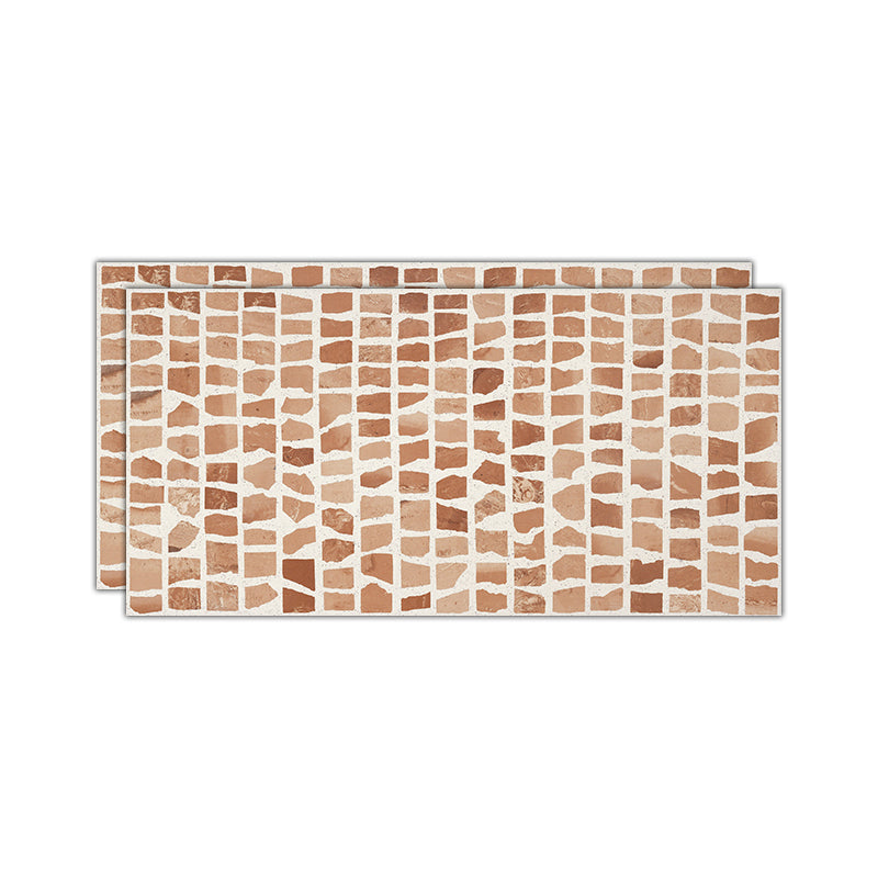 Vintage Pattern Wall Tiles Natural Stone Ceramic Rectangular Lattice Tiles