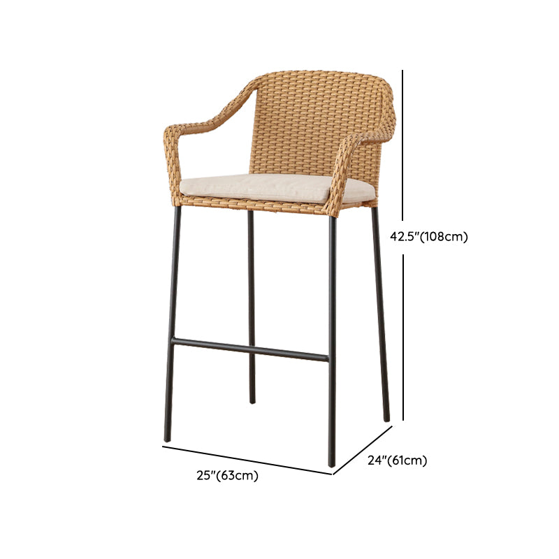 Contemporary Style 3 Pcs Bistro Set Metal Round Bistro Table Set