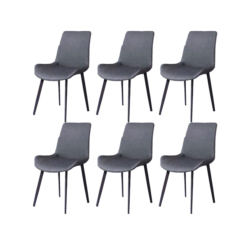 Modern Simple Arm Chair Faux Leather Dining Arm Chair for Dining Room