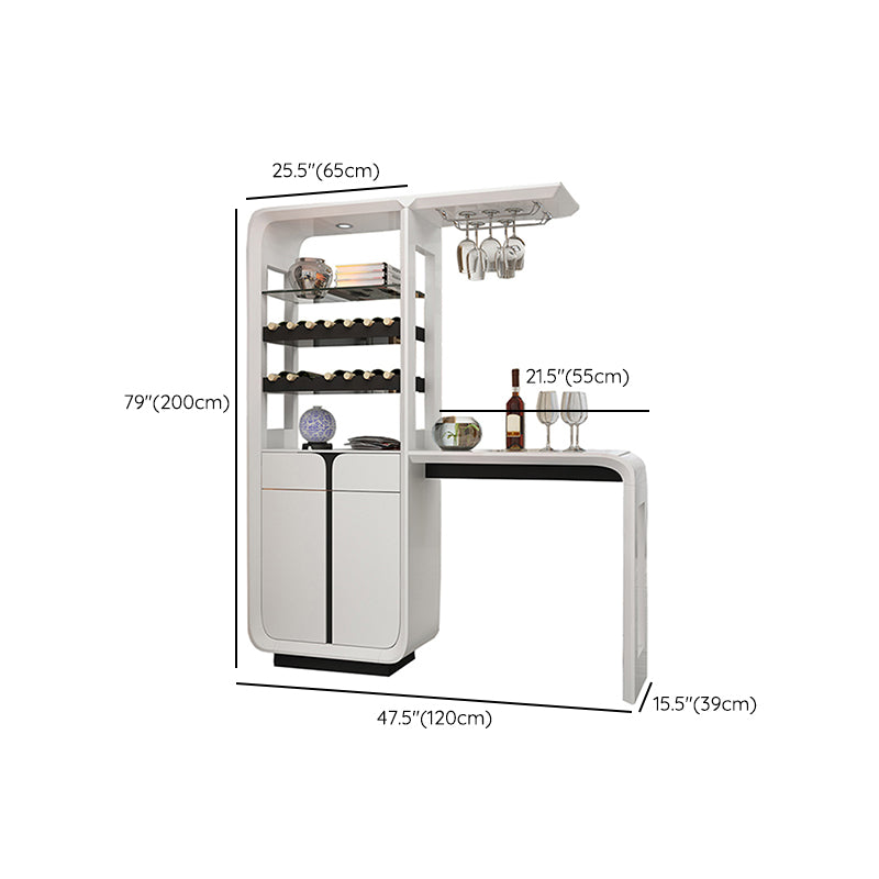 Modern Rectangle Wood Counter Table 2/3 Pieces Bar Table Set for Living Room