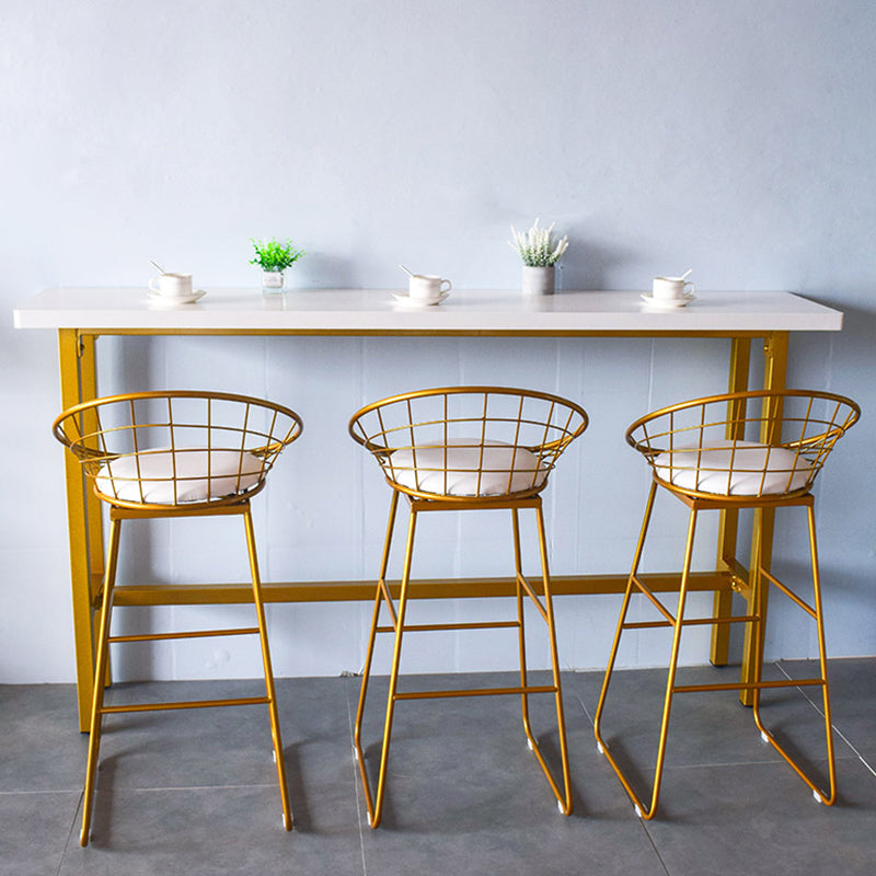 Modern Bar Table Set 1/2/4 Pcs Solid Wood Specialty Pub Set for Indoor