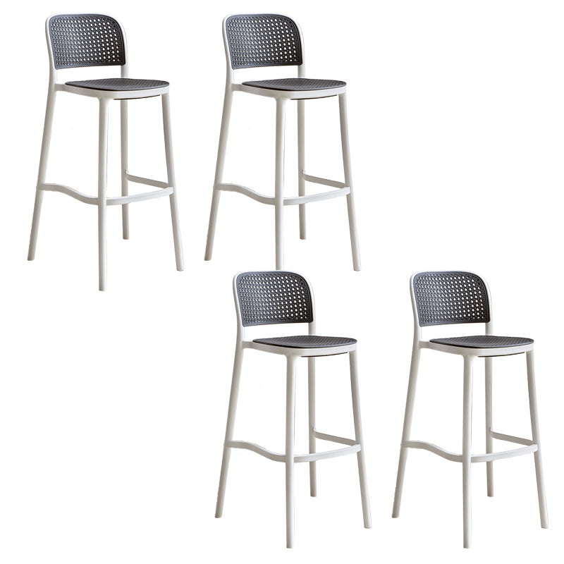 Plastic Matte Finish Bar Chairs for Home Modern Indoor Bar Stools