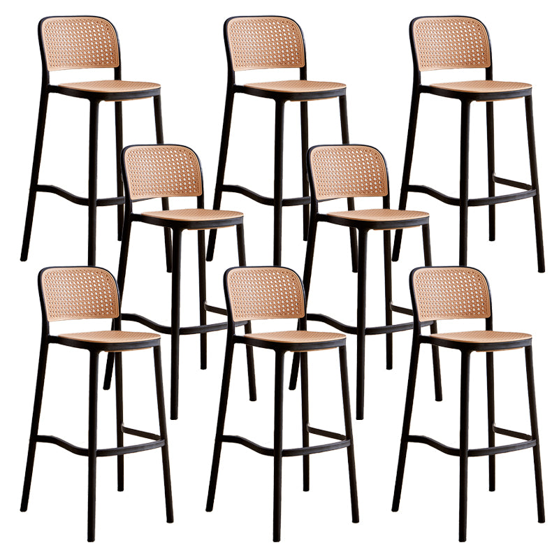 Plastic Matte Finish Bar Chairs for Home Modern Indoor Bar Stools