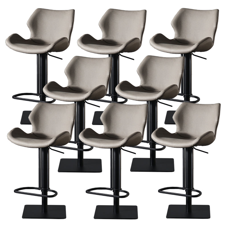 Contemporary Indoor Bar Stool Upholstered Bar Stool with Metal Base