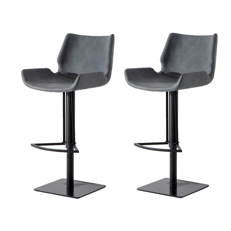 Contemporary Indoor Bar Stool Upholstered Bar Stool with Metal Base