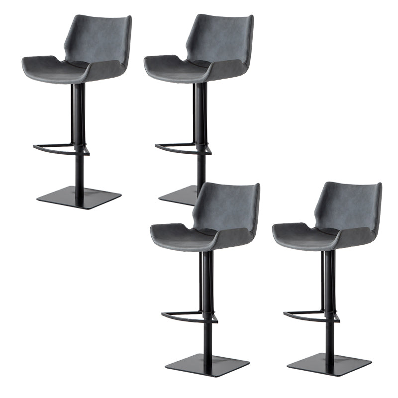 Contemporary Indoor Bar Stool Upholstered Bar Stool with Metal Base