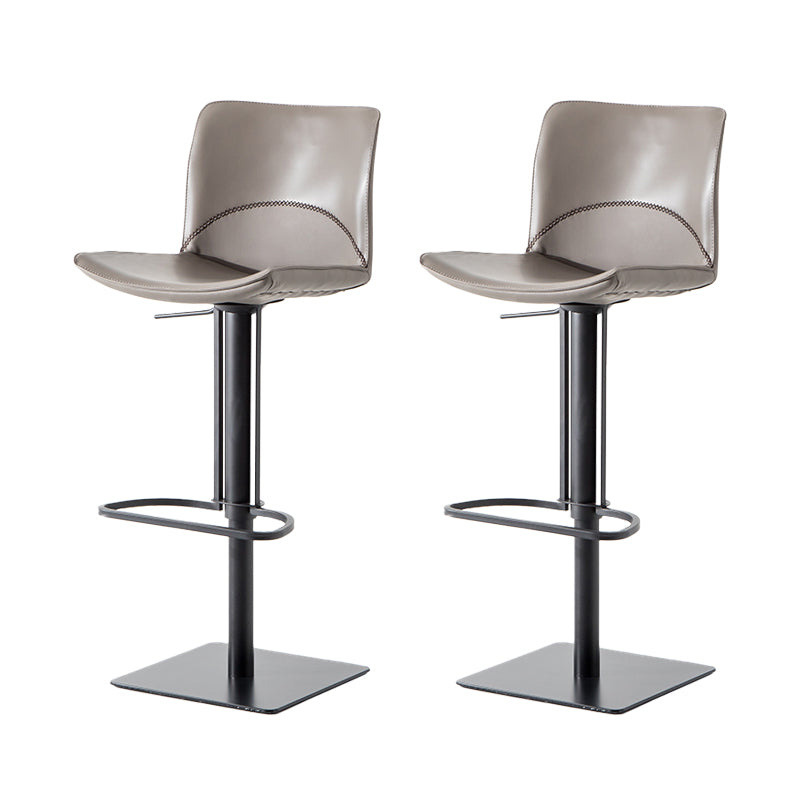 Contemporary Indoor Bar Stool Upholstered Bar Stool with Metal Base