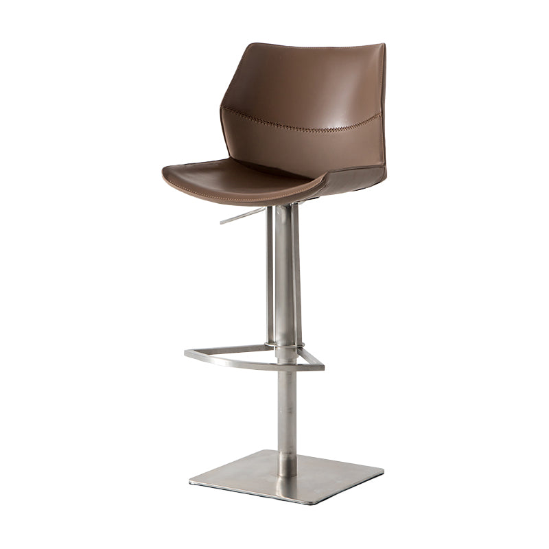 Contemporary Indoor Bar Stool Upholstered Bar Stool with Metal Base