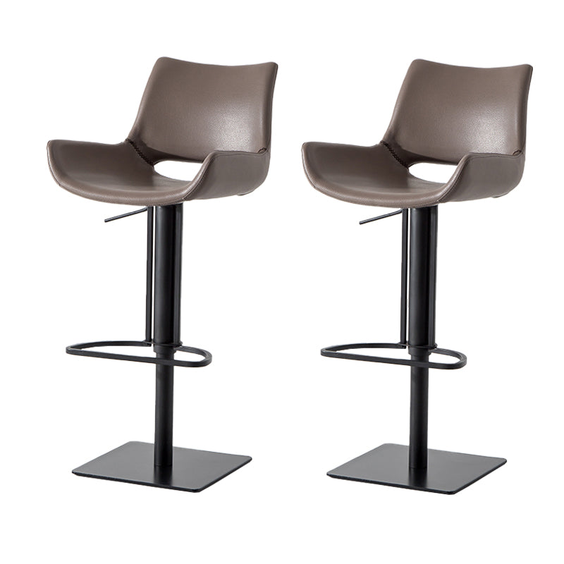 Contemporary Indoor Bar Stool Upholstered Bar Stool with Metal Base