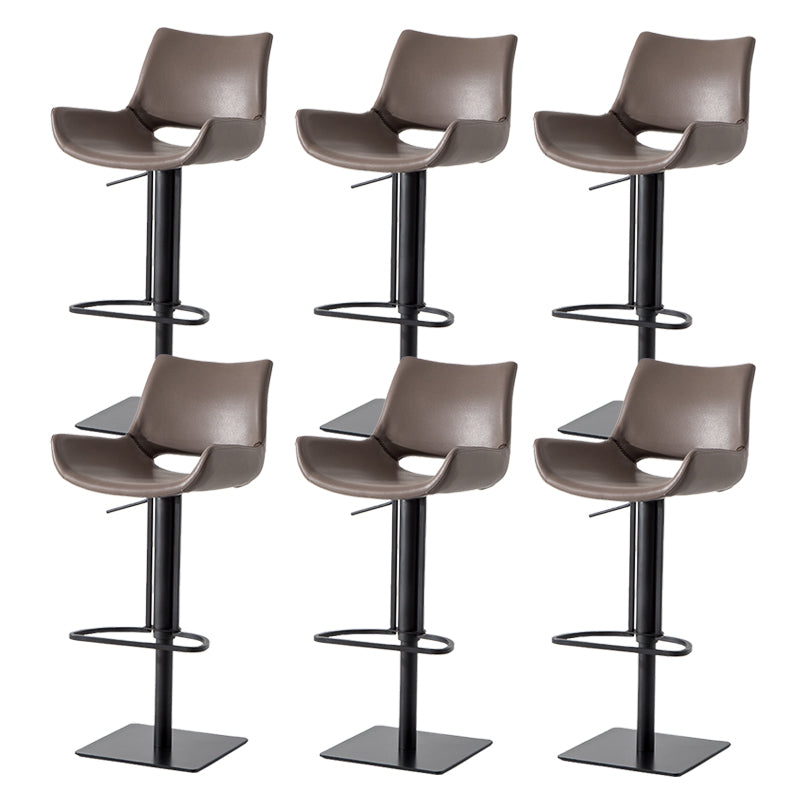 Contemporary Indoor Bar Stool Upholstered Bar Stool with Metal Base