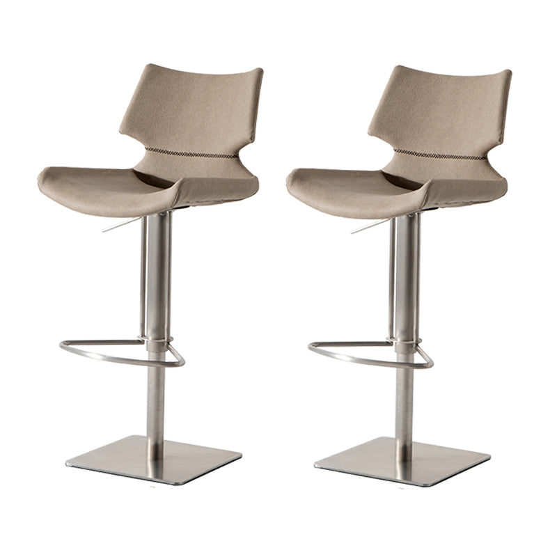 Contemporary Indoor Bar Stool Upholstered Bar Stool with Metal Base
