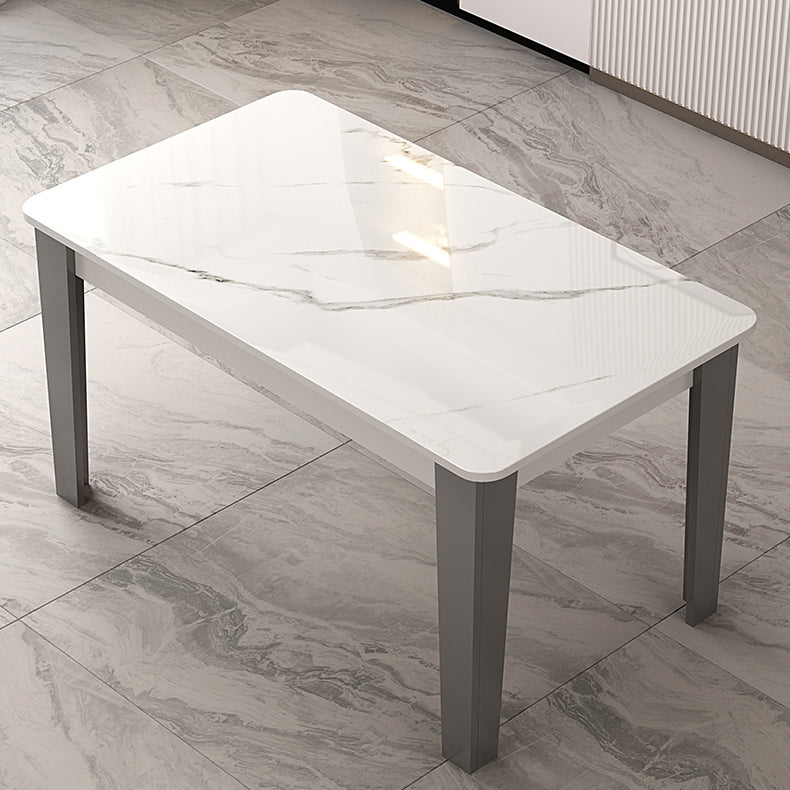 4 Legs Dining Table Rectangle Dining Table for Kitchen Dining Room