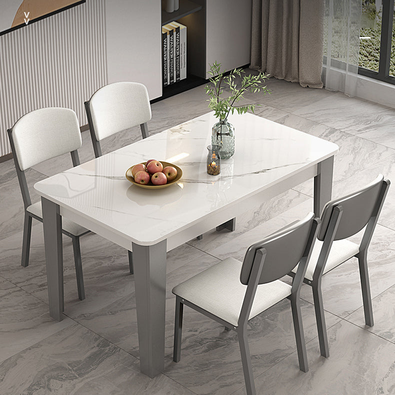 4 Legs Dining Table Rectangle Dining Table for Kitchen Dining Room