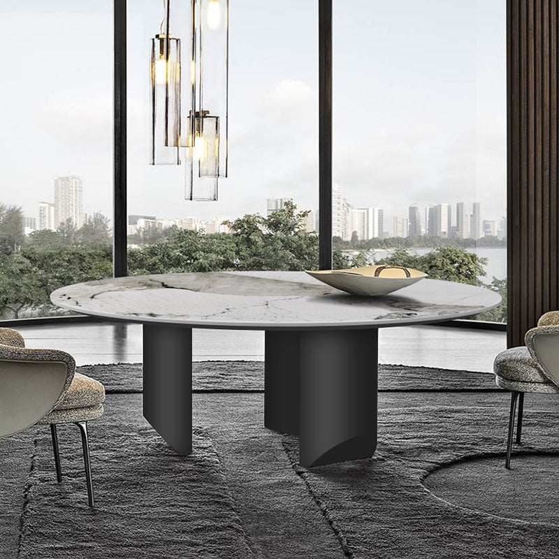 Industrial Dinner Room Kitchen Table Round Dining Room Table