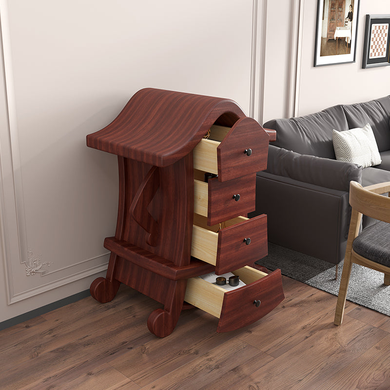 Contemporary Vertical Lingerie Chest Wood Storage Bachelor Chest for Home