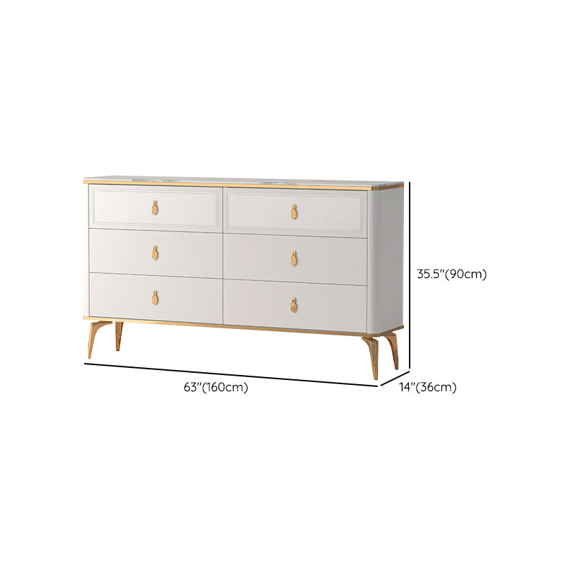 Modern Storage Chest Dresser Horizontal Storage Chest with Drawers