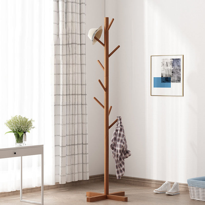 Scandinavian Style Hall Stand Wooden Free Standing Hall Stand with Hook