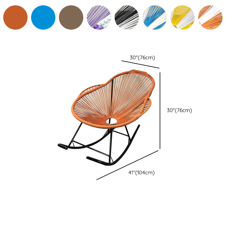 Modern Style Iron Base Lazy Chair Chaise Lounge Rocking Chair