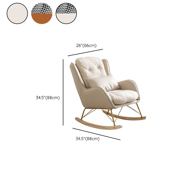 Simple Style Leisure Chaise Rocking Chair Lounge Adult Lazy Sofa Chair