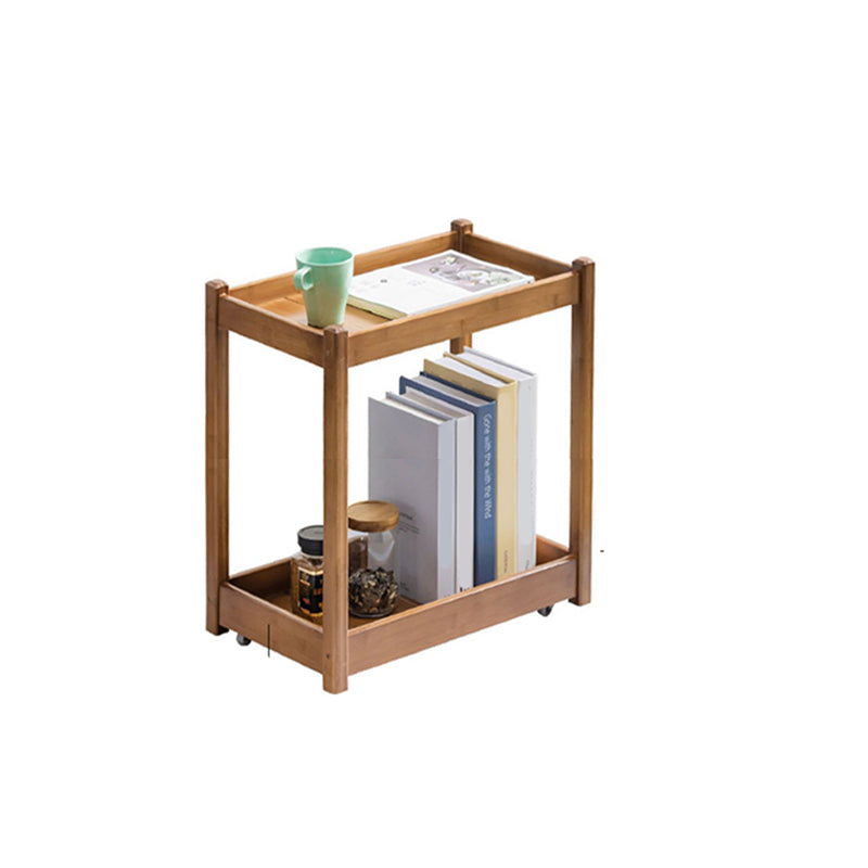 Contemporary Rectangular Side Table Brown Sofa Side Accent Table