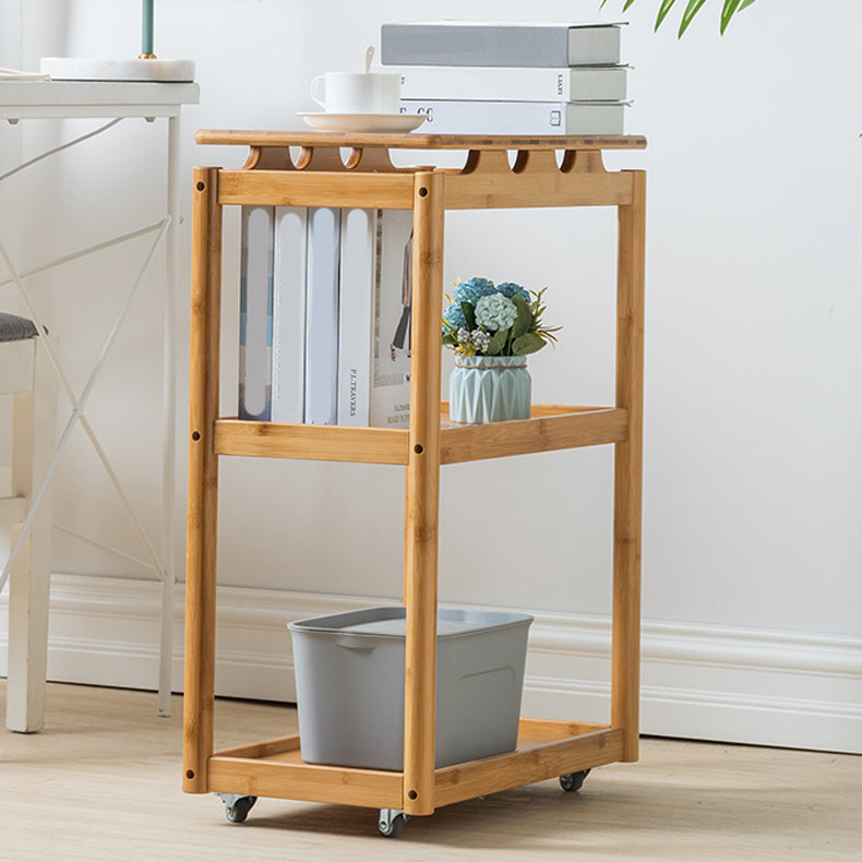 29.5" Tall Side Accent Table Rectangular Nesting End Table for Living Room