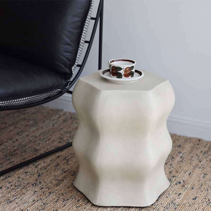 14.6" Wide Metal Block Side Table Geometric Sofa Side Accent Table