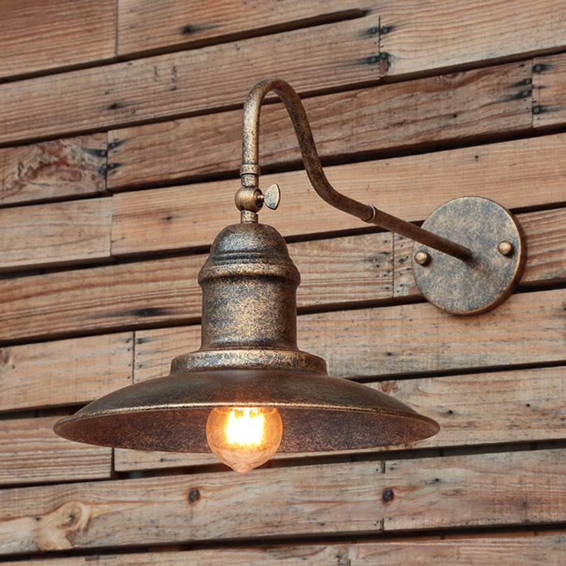 Industrial Cone Wall Light Fixture Metal 1 Light Wall Sconce