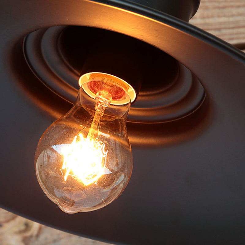 Industrial Cone Wall Light Fixture Metal 1 Light Wall Sconce